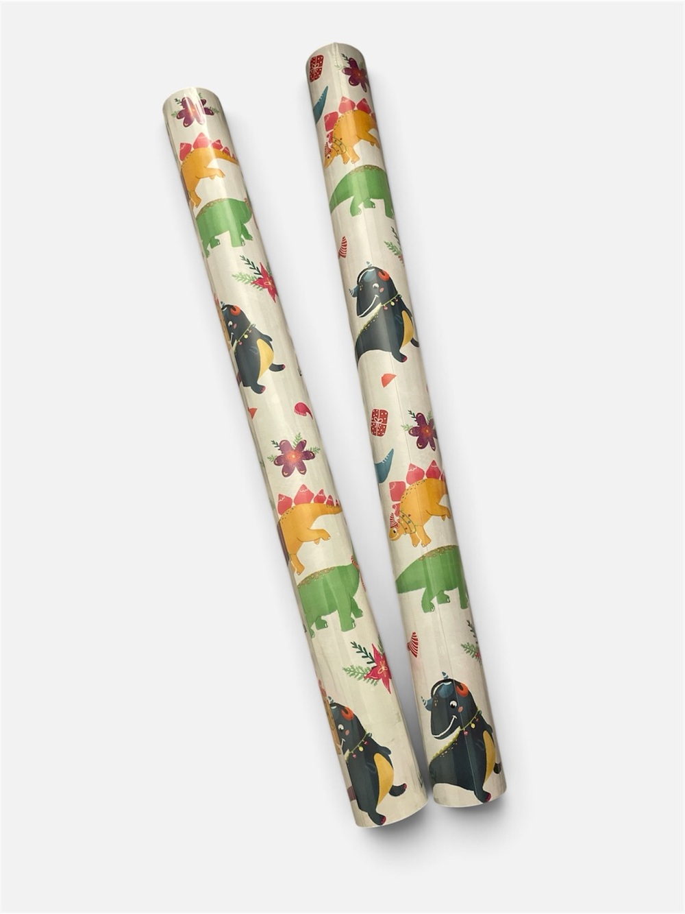 Kids XMAS Dinosaur Wrapping Paper Roll